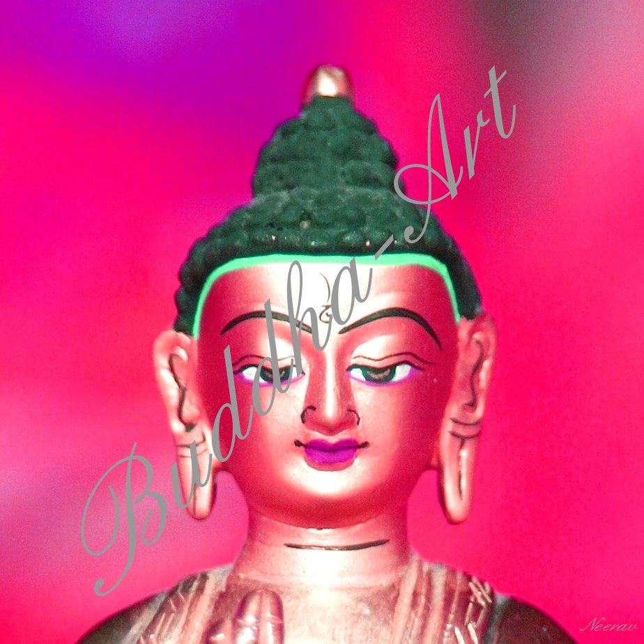 'Buddha-Arts ~ Neon-Buddha yellow'