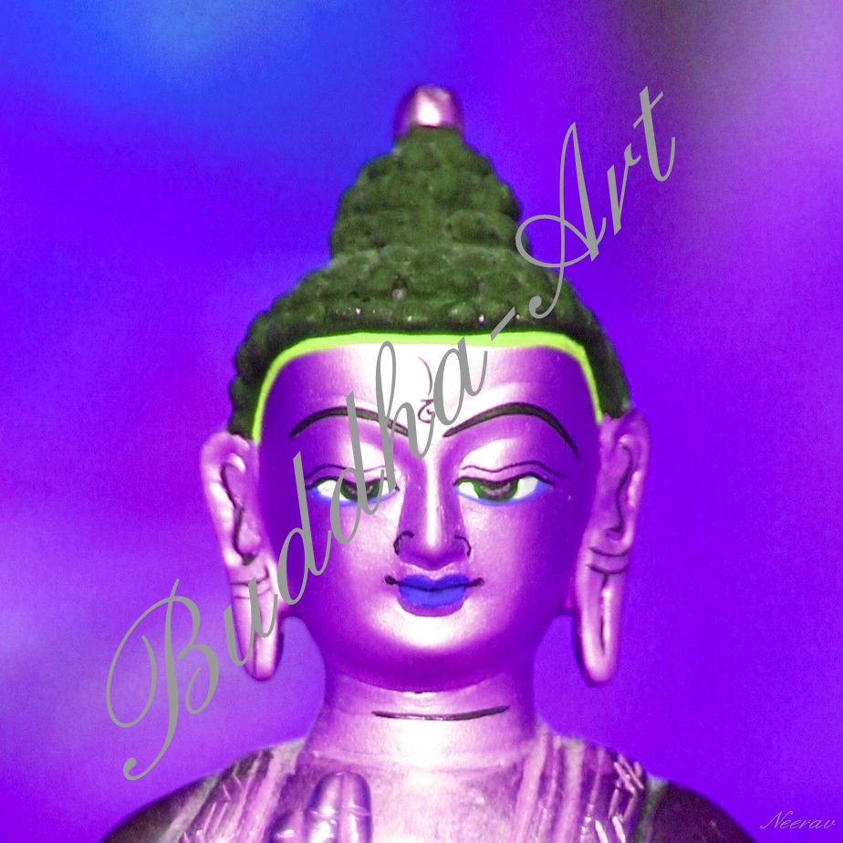 'Buddha-Arts ~ Neon-Buddha yellow'